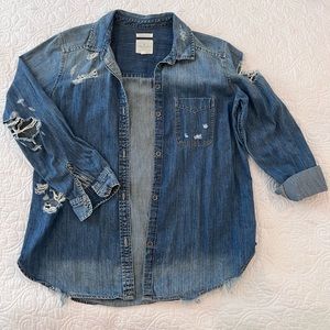 American Eagle Jean Flannel Oversized Fit